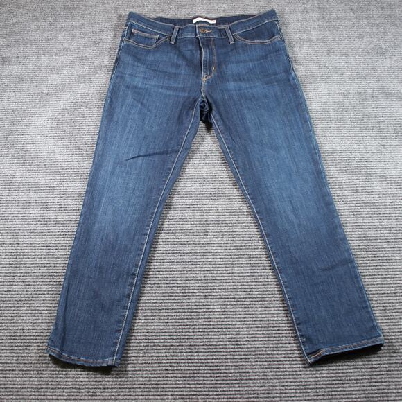 Levi’s Slimming Skinny Womens W31x27 Blue Mid Rise Stretch Denim - Picture 2 of 11